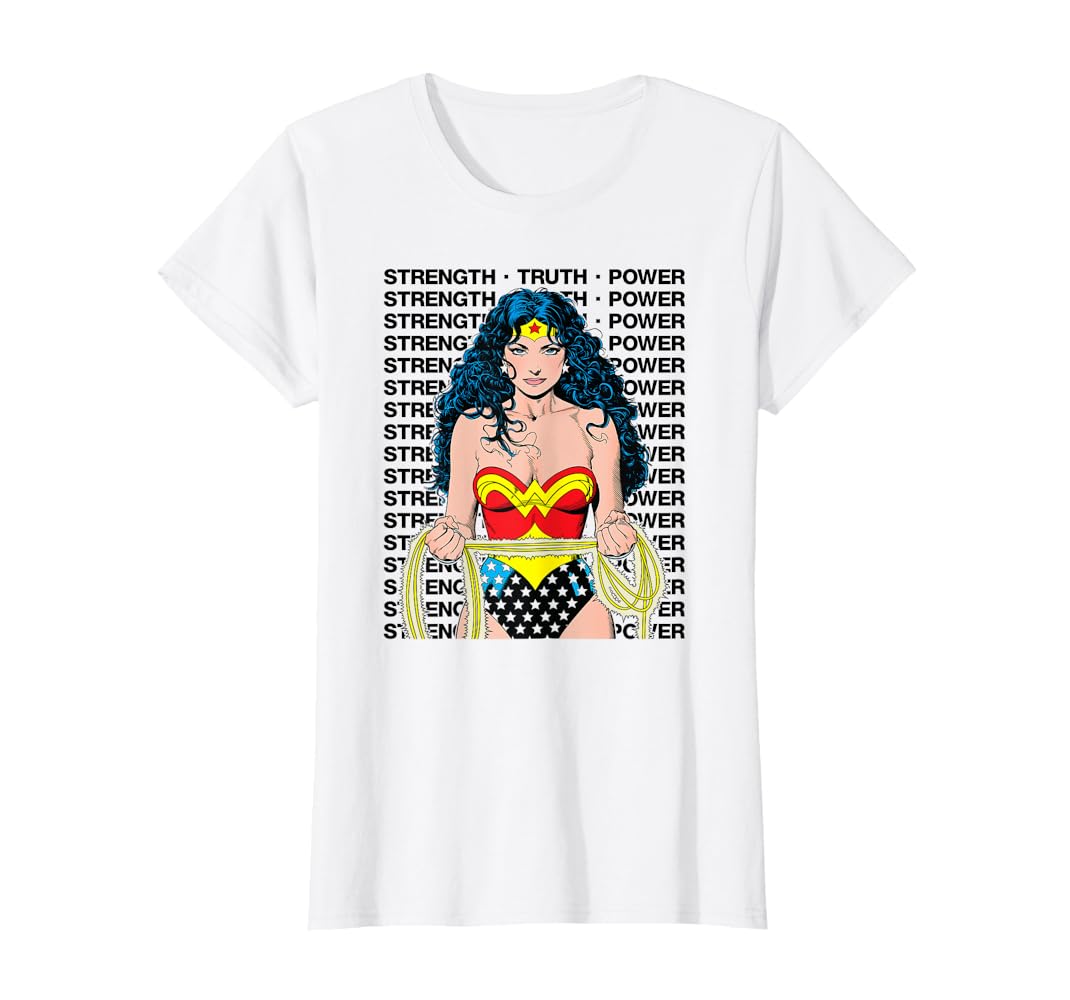 Amazon.com: Wonder Woman Strength Truth Power T-Shirt